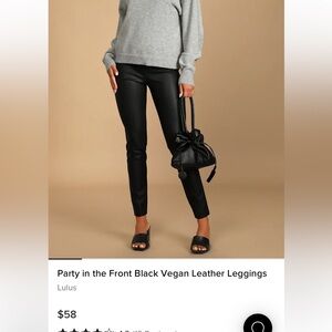 Lulu’s faux leather leggings